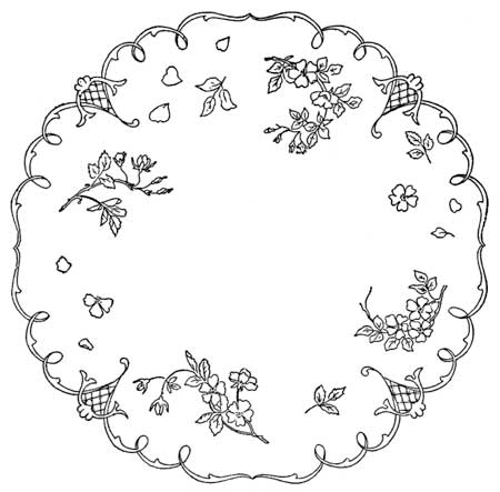 hand embroidery pattern detail 