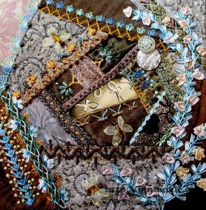 May crazy quilt journal project block