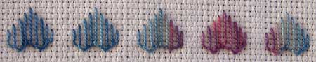 buttonhole stitched band 