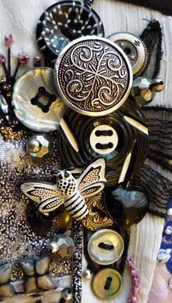 Crazy quilt block detail