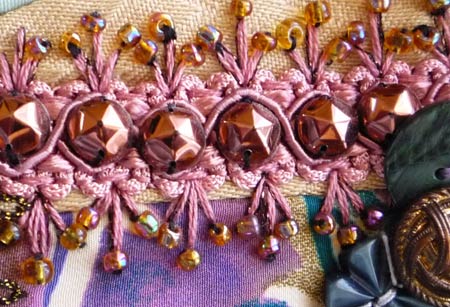 crazy quilt detail using braid