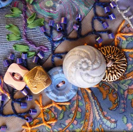 crazy quilt block detail