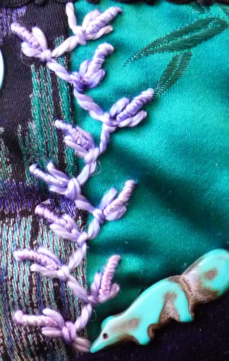 crazy quilt block detail