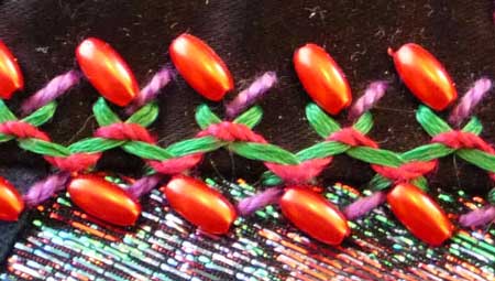 crazy quilt block detail