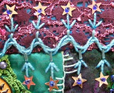 crazy quilt block detail