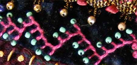 crazy quilt block detail