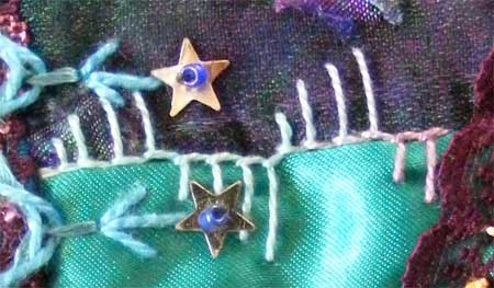 crazy quilt block detail