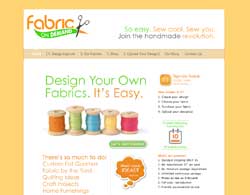 screenshot of website