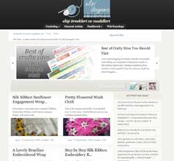 screenshot of website