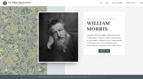 William Morris Society screen shot