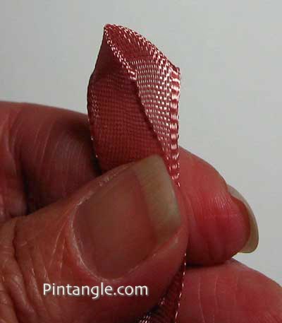 Five point ribbon flower step 3