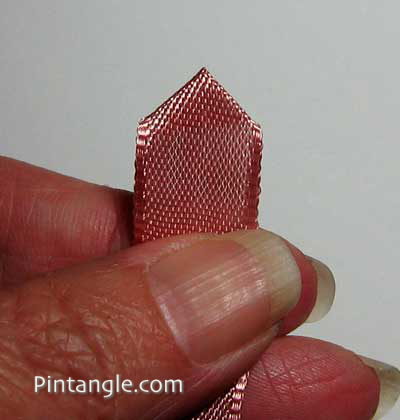 Five point ribbon flower step 4