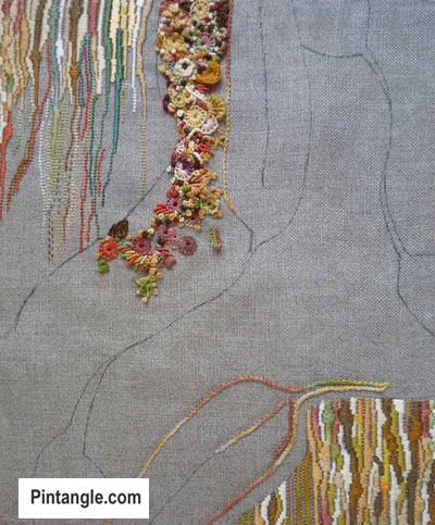 From Studio Journal Design to Embroidery: A hand embroidered file cover part 1