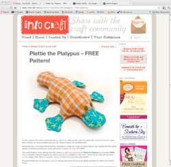 Plattie the Platypus Free pattern