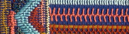 Sample of Cretan stitch 2