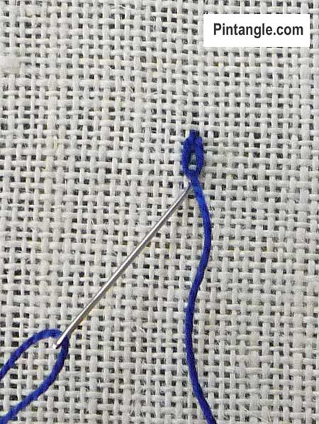 step by step instructions on how to work detached chain the lazy daisy stitch 2