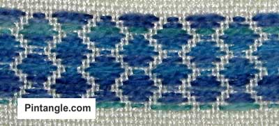 running stitch pattern darning sample 1