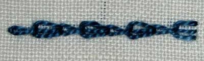 how to work linked double chain stitch