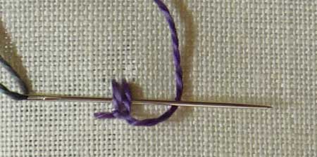 knotted buttonhole stitch step 3