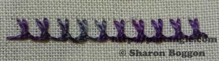 knotted buttonhole stitch step 6