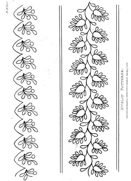 free embroidery pattern R. Ackermann's Repository of Fashions
