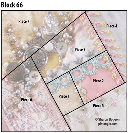 pattern for Crazy quilt block