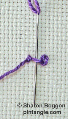 Crested chain stitch 3 