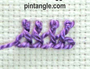 Crested chain stitch 7