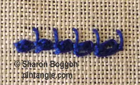 Spiked Knotted Cable Chain Stitch