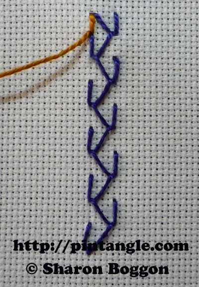 Crossed Feather Stitch 2