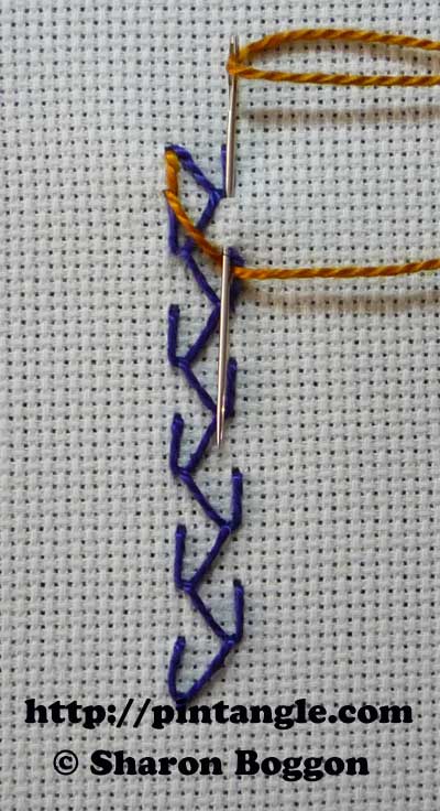 Crossed Feather Stitch 3