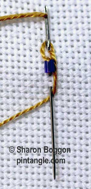 Beaded Linked Chain stitch 3