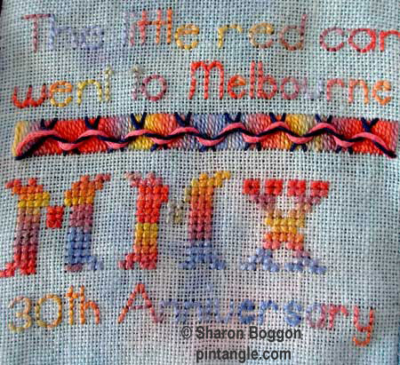 Needlework Detail 641 and 642 on the For Love of Stitching Band Sampler