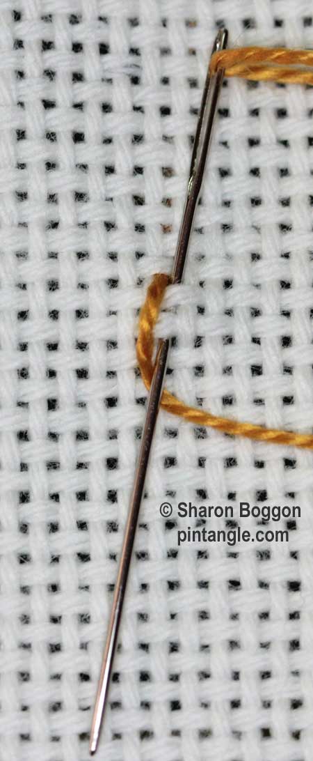 beaded shell chain stitch 1
