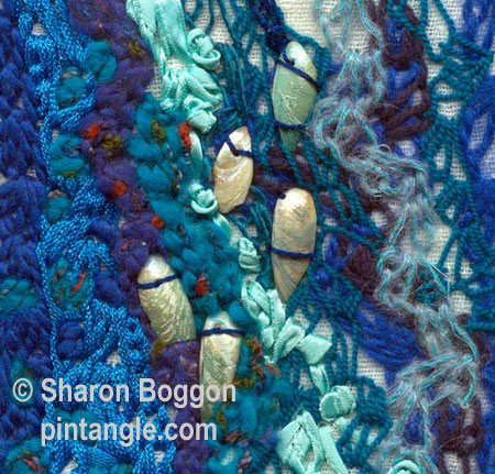 shell chain stitch sample