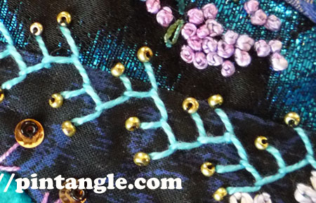 Crazy Quilt Block 72 detail 4