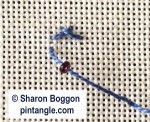 How to hand embroider Beaded Vandyke stitch - Pintangle