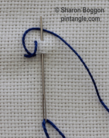 Interlaced Up and down buttonhole 2