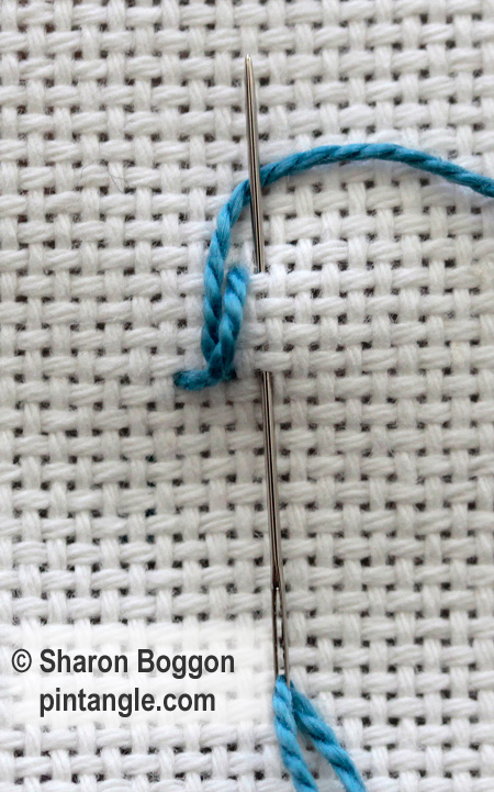Alternating Up and down buttonhole 3