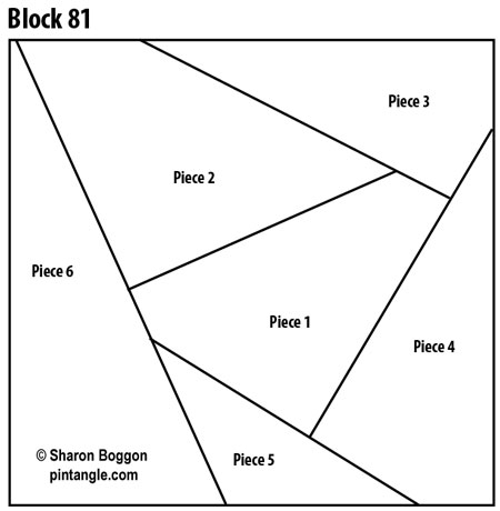 Crazy quilt block 81 pattern