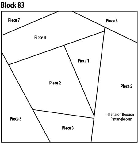 crazy quilt block 83 pattern