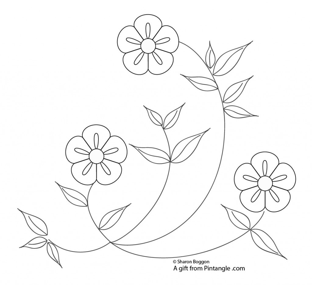 Hand Embroidery Printable Floral Embroidery Patterns