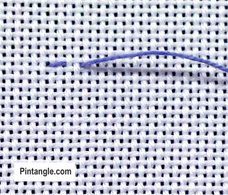 How to Embroider Beaded Back Stitch