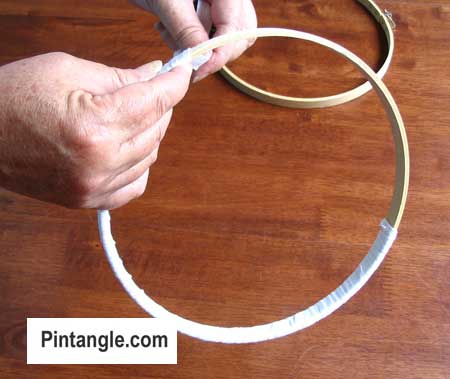 How to use an embroidery hoop step 4