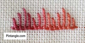 How to work Fancy Bobbin Edging - Pintangle