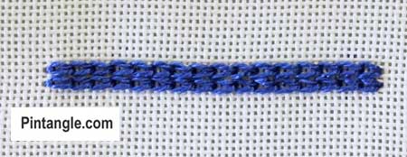 Double Whipped chain stitch 1
