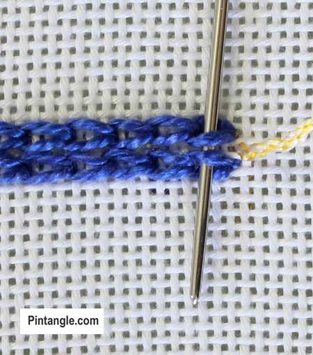 Double Whipped chain stitch 2
