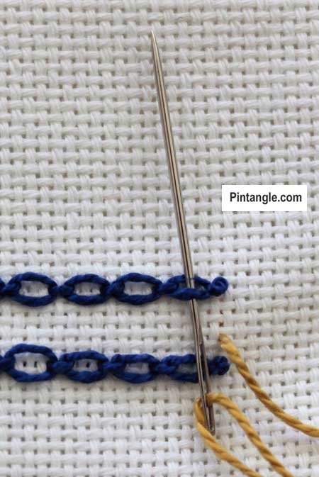 Interlaced Cable Chain step 2