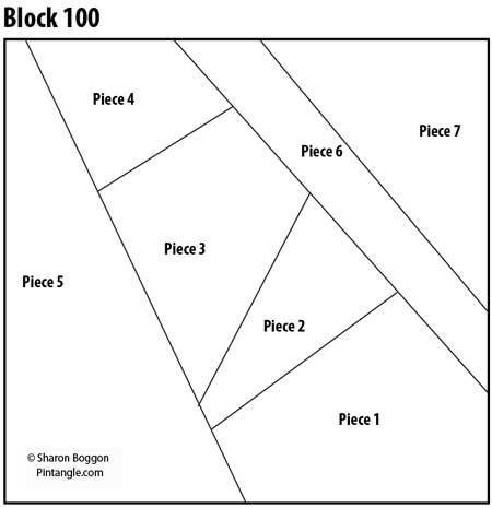 Crazy Quilt Block 100 pattern