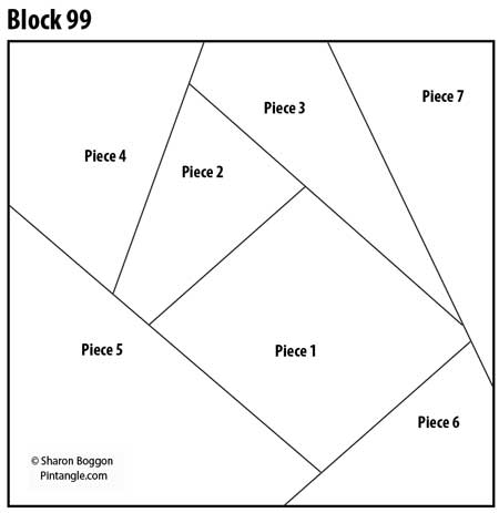 Crazy Quilt Block 99 pattern